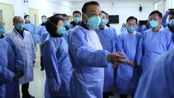 Premier Li Keqiang inspects work to contain novel coronavirus in Wuhan:1