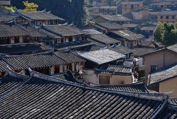 Scenery of Guifeng village in Sanming city, Fujian