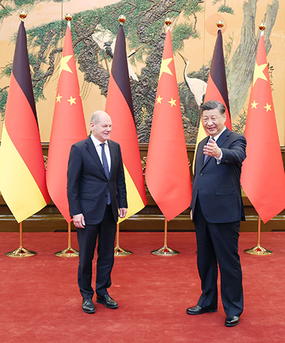 german chancellor visit to china