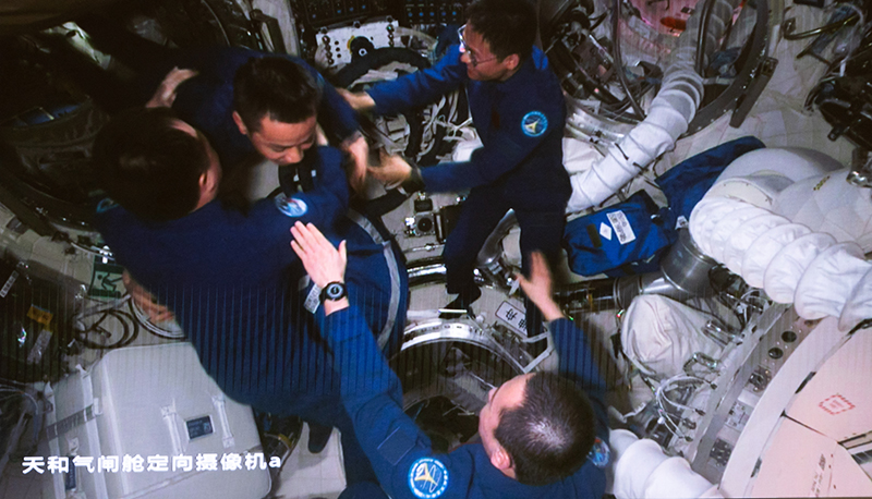 Shenzhou 17 Astronauts Enter Space Station Complete Handover In Four Days 1856