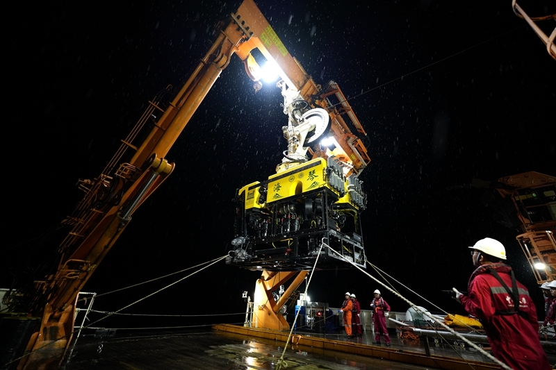 China Rov China's new deep-sea explorer Haiqin completes mission in South China Sea
