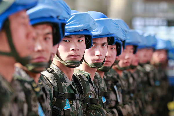 Last detachment of China's peacekeeping infantry battalion to leave for ...