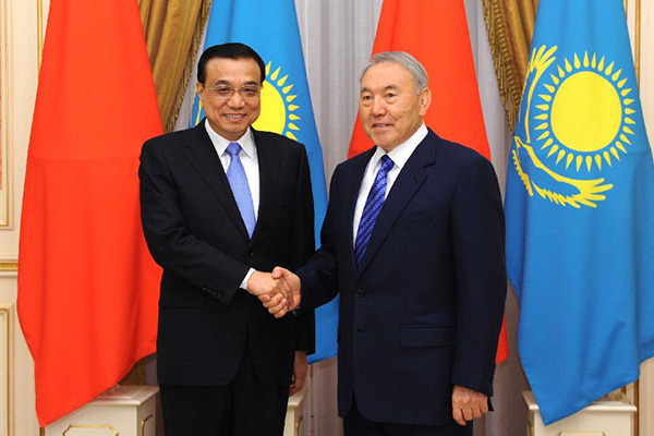 Premier meets Kazakh president in Astana