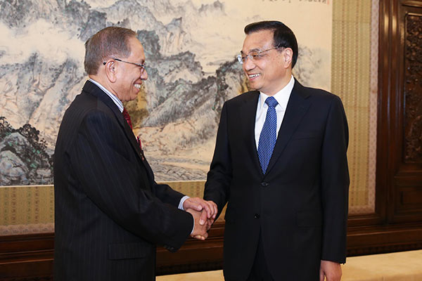 Premier hails Sino-Malaysian cooperation